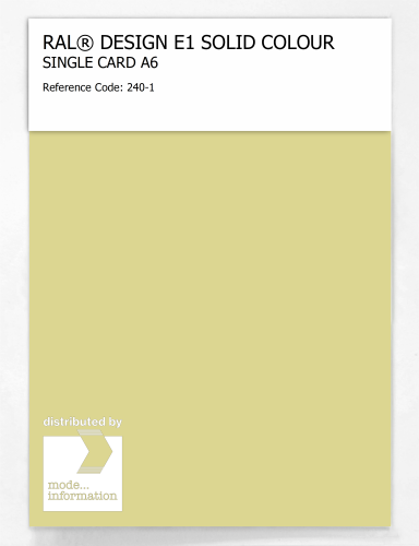 Artikelbild des Artikels “RAL® EFFECT E1 SINGLE CARD 200 SERIES 240-1 “