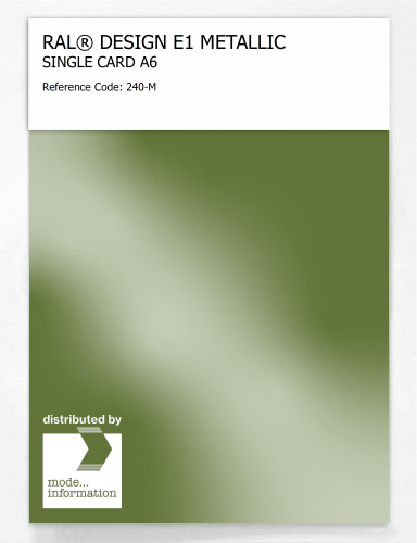 Artikelbild des Artikels “RAL® EFFECT E1 SINGLE CARD 200 SERIES 240-M METALLIC “