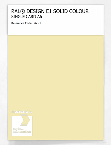 Artikelbild des Artikels “RAL® EFFECT E1 SINGLE CARD 200 SERIES 260-1 “