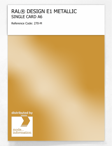 Artikelbild des Artikels “RAL® EFFECT E1 SINGLE CARD 200 SERIES 270-M METALLIC “