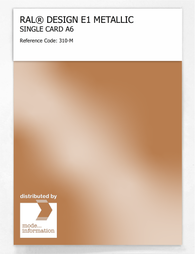 Artikelbild des Artikels “RAL® EFFECT E1 SINGLE CARD 300 SERIES 310-M METALLIC “