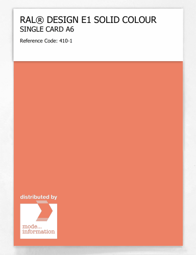 Artikelbild des Artikels “RAL® EFFECT E1 SINGLE CARD 400 SERIES 410-1 “
