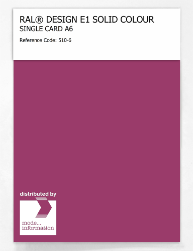 Product image of the product “RAL® EFFECT E1 SINGLE CARD 500 SERIES 510-6 ”