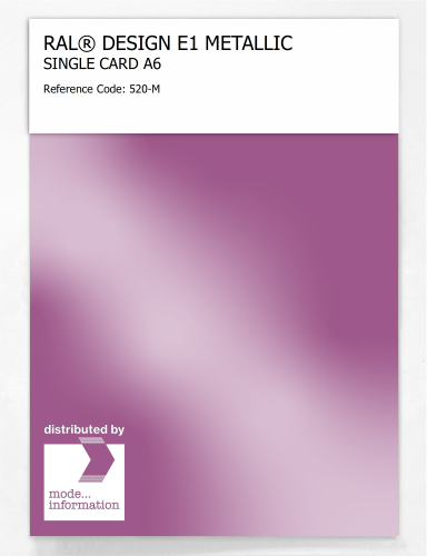 Artikelbild des Artikels “RAL® EFFECT E1 SINGLE CARD 500 SERIES 520-M METALLIC “