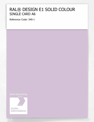 Artikelbild des Artikels “RAL® EFFECT E1 SINGLE CARD 500 SERIES 540-1 “
