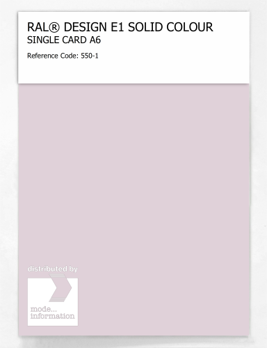 Product image of the product “RAL® EFFECT E1 SINGLE CARD 500 SERIES 550-1 ”