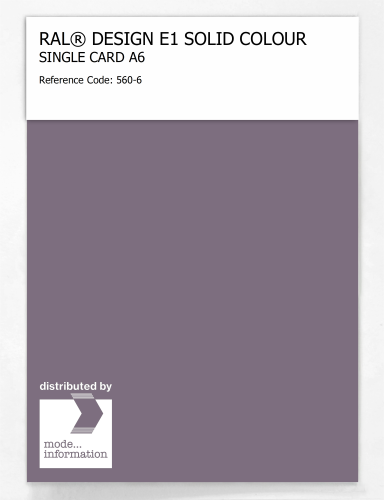Artikelbild des Artikels “RAL® EFFECT E1 SINGLE CARD 500 SERIES 560-6 “