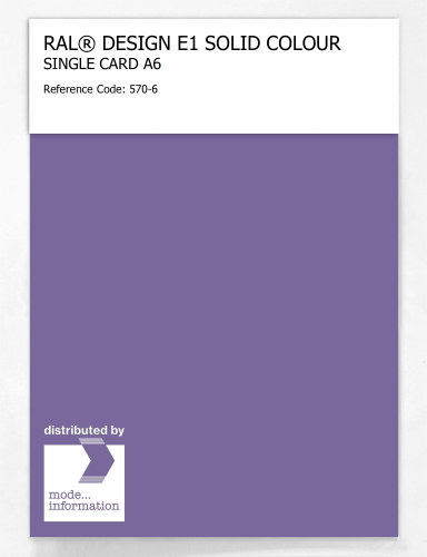 Artikelbild des Artikels “RAL® EFFECT E1 SINGLE CARD 500 SERIES 570-6 “