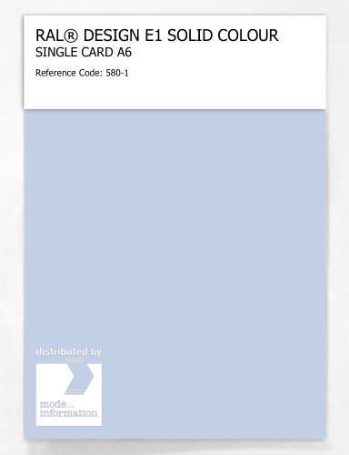 Artikelbild des Artikels “RAL® EFFECT E1 SINGLE CARD 500 SERIES 580-1 “