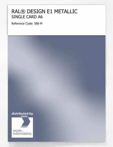 Artikelbild des Artikels “RAL® EFFECT E1 SINGLE CARD 500 SERIES 580-M METALLIC “
