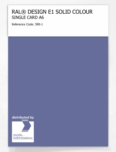 Artikelbild des Artikels “RAL® EFFECT E1 SINGLE CARD 500 SERIES 590-1 “