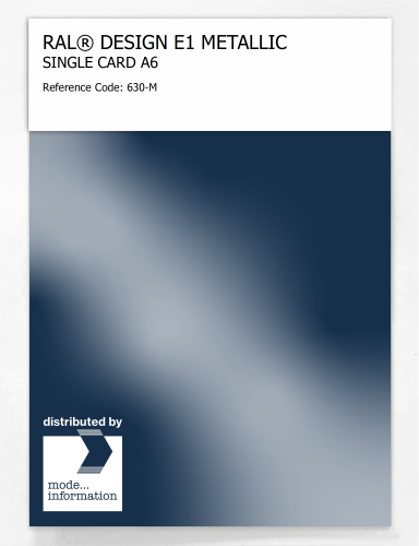 Artikelbild des Artikels “RAL® EFFECT E1 SINGLE CARD 600 SERIES 630-M METALLIC “