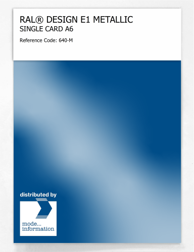 Artikelbild des Artikels “RAL® EFFECT E1 SINGLE CARD 600 SERIES 640-M METALLIC “