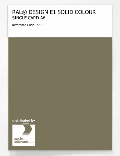 Product image of the product “RAL® EFFECT E1 SINGLE CARD 700 SERIES 770-3 ”