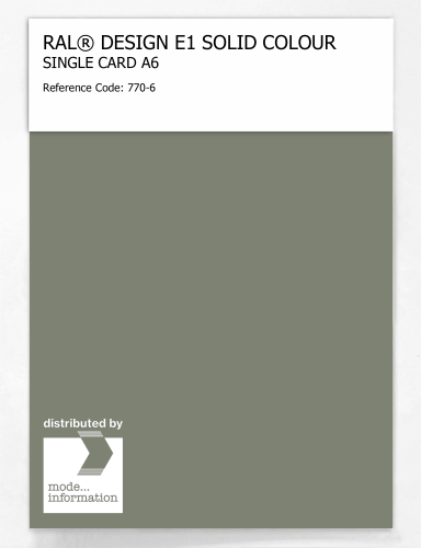 Artikelbild des Artikels “RAL® EFFECT E1 SINGLE CARD 700 SERIES 770-6 “