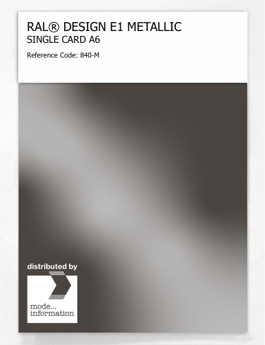 Artikelbild des Artikels “RAL® EFFECT E1 SINGLE CARD 800 SERIES 840-M METALLIC “