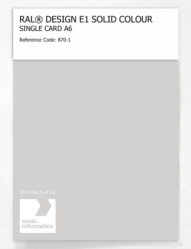 Artikelbild des Artikels “RAL® EFFECT E1 SINGLE CARD 800 SERIES 870-1 “