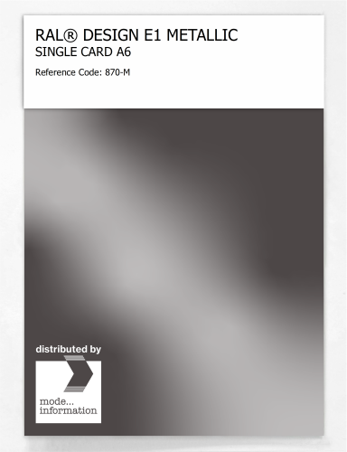 Artikelbild des Artikels “RAL® EFFECT E1 SINGLE CARD 800 SERIES 870-M METALLIC “