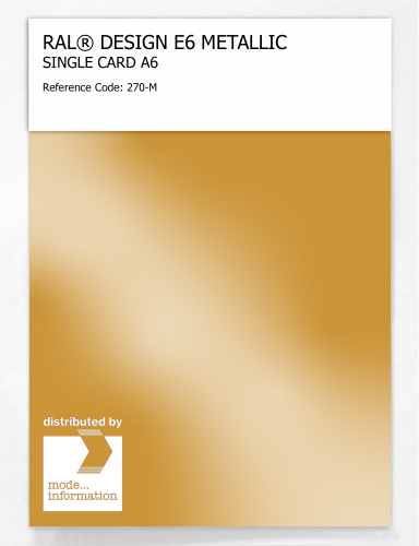 Artikelbild des Artikels “RAL® EFFECT E6 SINGLE CARD 200 SERIES 270-M METALLIC “