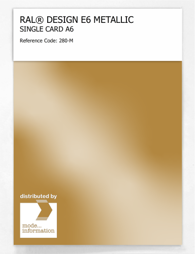 Artikelbild des Artikels “RAL® EFFECT E6 SINGLE CARD 200 SERIES 280-M METALLIC “