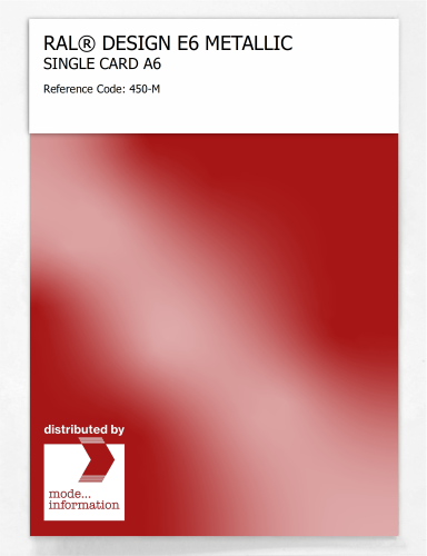 Artikelbild des Artikels “RAL® EFFECT E6 SINGLE CARD 400 SERIES 450-M METALLIC “