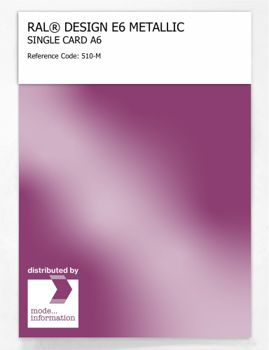 Artikelbild des Artikels “RAL® EFFECT E6 SINGLE CARD 500 SERIES 510-M METALLIC “