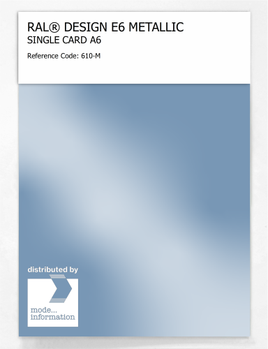 Artikelbild des Artikels “RAL® EFFECT E6 SINGLE CARD 600 SERIES 610-M METALLIC “