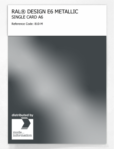 Artikelbild des Artikels “RAL® EFFECT E6 SINGLE CARD 800 SERIES 810-M METALLIC “
