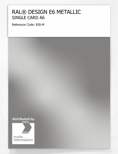 Artikelbild des Artikels “RAL® EFFECT E6 SINGLE CARD 800 SERIES 830-M METALLIC “
