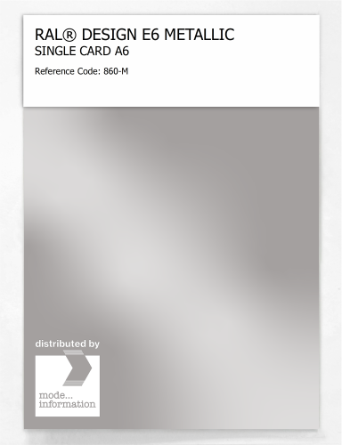 Artikelbild des Artikels “RAL® EFFECT E6 SINGLE CARD 800 SERIES 860-M METALLIC “