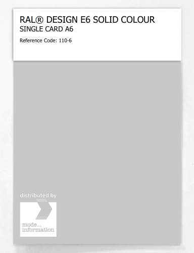 Artikelbild des Artikels “RAL® EFFECT E6 SINGLE SHEET 100 SERIES A6 110-6 “