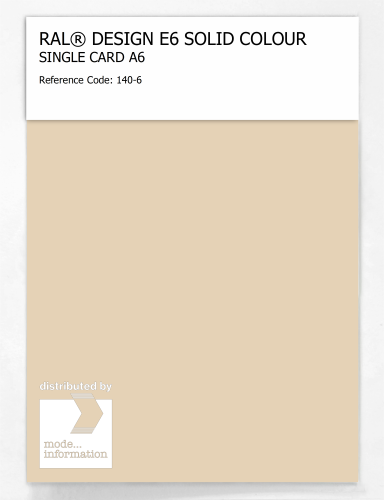 Artikelbild des Artikels “RAL® EFFECT E6 SINGLE SHEET 100 SERIES A6 140-6 “