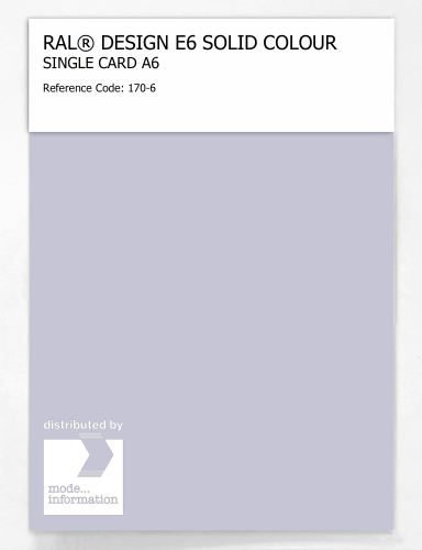 Artikelbild des Artikels “RAL® EFFECT E6 SINGLE SHEET 100 SERIES A6 170-6 “