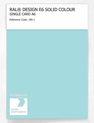 Artikelbild des Artikels “RAL® EFFECT E6 SINGLE SHEET 100 SERIES A6 190-1 “