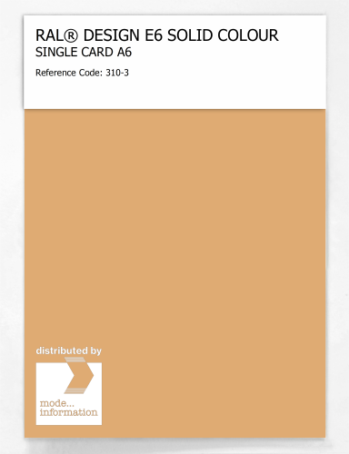 Artikelbild des Artikels “RAL® EFFECT E6 SINGLE SHEET 300 SERIES A6 310-3 “