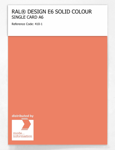 Artikelbild des Artikels “RAL® EFFECT E6 SINGLE SHEET 400 SERIES A6 410-1 “