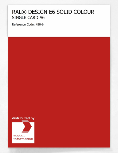 Artikelbild des Artikels “RAL® EFFECT E6 SINGLE SHEET 400 SERIES A6 450-6 “