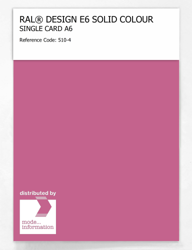 Artikelbild des Artikels “RAL® EFFECT E6 SINGLE SHEET 500 SERIES A6 510-4 “