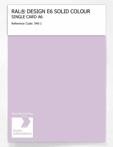 Artikelbild des Artikels “RAL® EFFECT E6 SINGLE SHEET 500 SERIES A6 540-1 “
