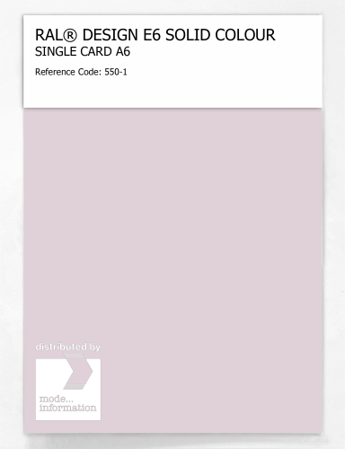 Artikelbild des Artikels “RAL® EFFECT E6 SINGLE SHEET 500 SERIES A6 550-1 “