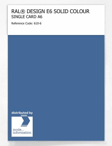 Artikelbild des Artikels “RAL® EFFECT E6 SINGLE SHEET 600 SERIES A6 610-6 “