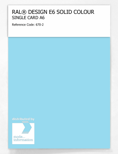 Artikelbild des Artikels “RAL® EFFECT E6 SINGLE SHEET 600 SERIES A6 670-2 “