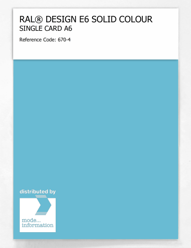 Artikelbild des Artikels “RAL® EFFECT E6 SINGLE SHEET 600 SERIES A6 670-4 “