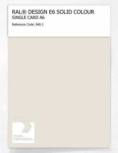 Artikelbild des Artikels “RAL® EFFECT E6 SINGLE SHEET 800 SERIES A6 840-1 “
