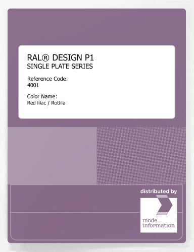 Artikelbild des Artikels “RAL® PLASTICS P1 SINGLE PLATE 4000 SERIES 4001 Red lilac / Rotlila “