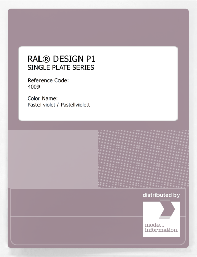 Artikelbild des Artikels “RAL® PLASTICS P1 SINGLE PLATE 4000 SERIES 4009 Pastel violet / Pastellviolett “