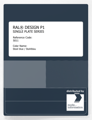 Artikelbild des Artikels “RAL® PLASTICS P1 SINGLE PLATE 5000 SERIES 5011 Steel blue / Stahlblau “