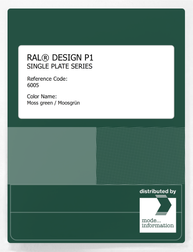 Artikelbild des Artikels “RAL® PLASTICS P1 SINGLE PLATE 6000 SERIES 6005 Moss green / Moosgrün “
