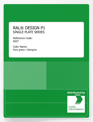 Artikelbild des Artikels “RAL® PLASTICS P1 SINGLE PLATE 6000 SERIES 6037 Pure green / Reingrün “