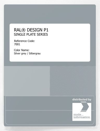 Artikelbild des Artikels “RAL® PLASTICS P1 SINGLE PLATE 7000 SERIES 7001 Silver grey / Silbergrau “